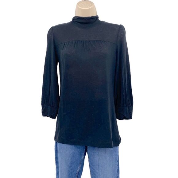 Banana republic Victorian Style Top Black Size S - Picture 2 of 8